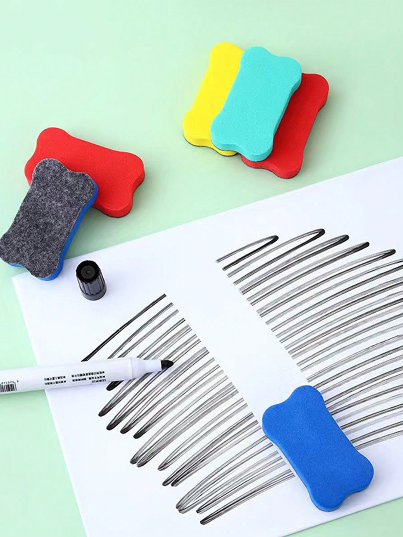 1 Roll Self-Adhesive Whiteboard Wall Sticker Set, Suitable For Office And Home Room Decor Canvas Message Board. Women's Office Desk Supplies, Teacher Classroom Essentials, Back To School College Must