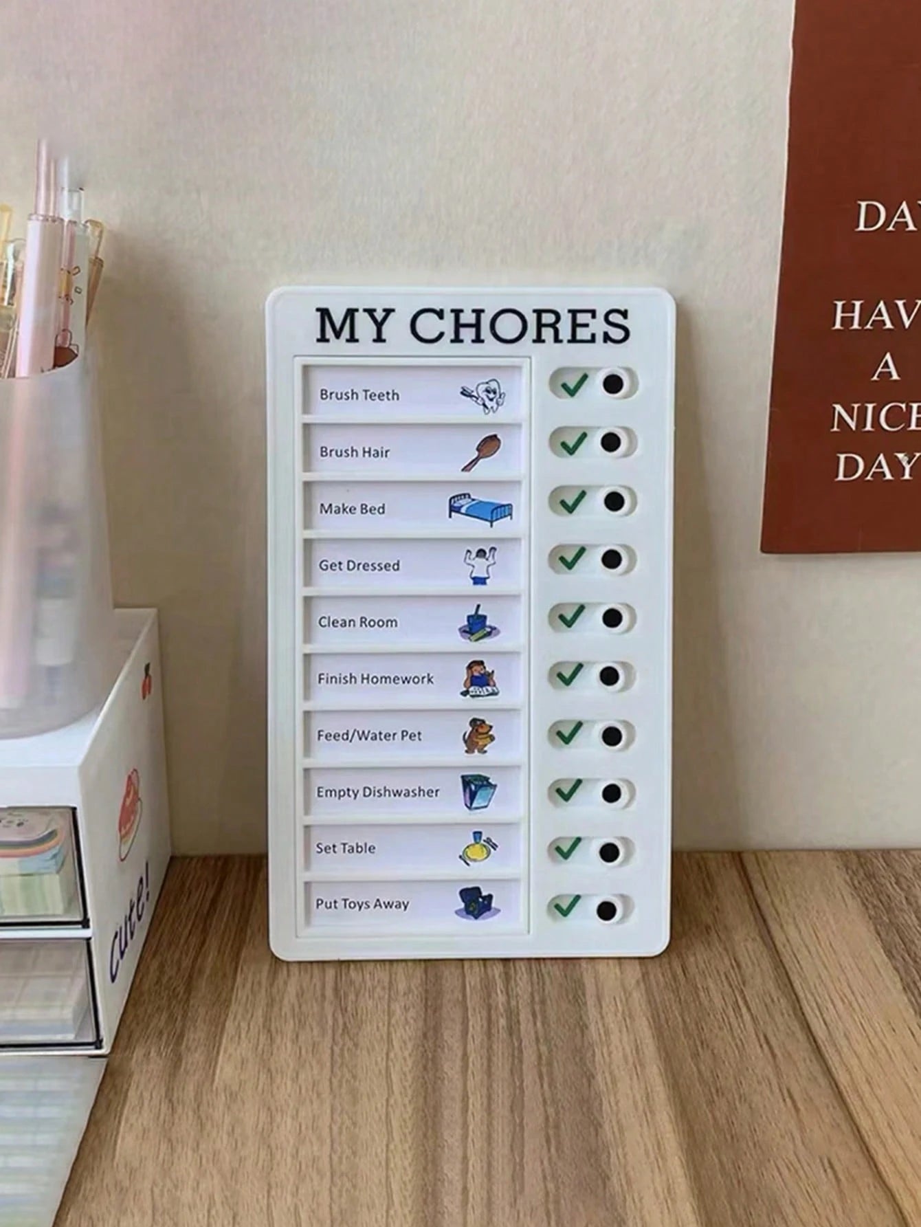1 Set Children's Self-Regulation Information Handbook, Student Sign-In Reminder Notebook, Checklist & Plan Reminder Board, Self-Discipline Sign-In Tool, Children's Time Management Growth Card, Suitabl