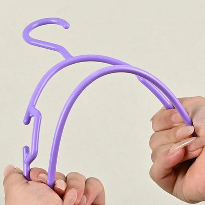 10/20pcs Solid Color Plastic Children's Hangers, Shoulder Notch Non-Slip Design, Suitable For Baby Clothes And Kids Wardrobe Organization