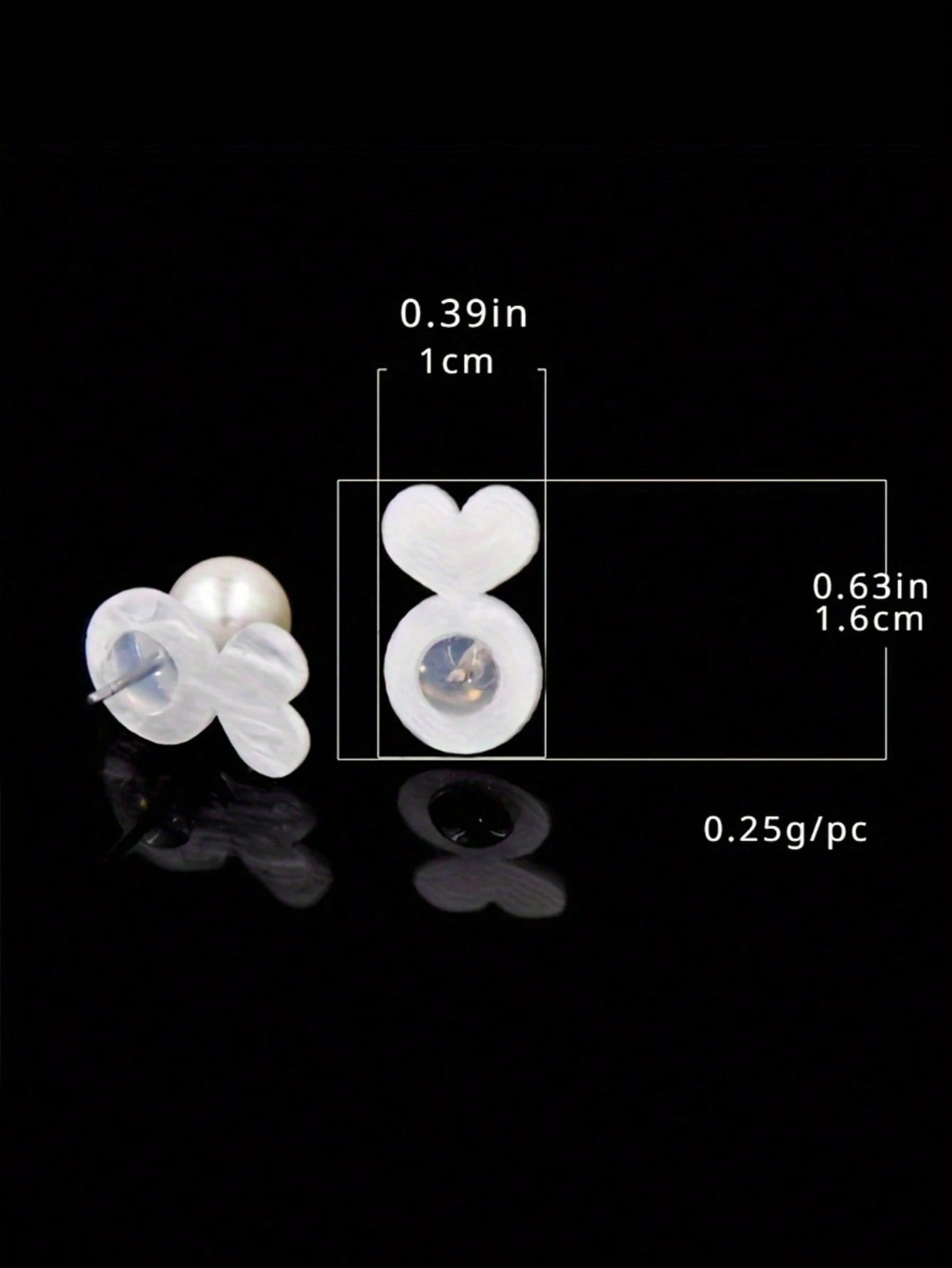 10/30/50pcs Heart-Shaped Silicone Earring Backs, Suitable For Heavy Earrings, Invisible Lift Support Pads, Prevent Earlobe Sagging, Secure Ear Studs And Dangle Earrings Lifter