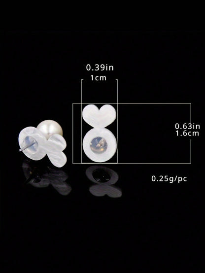 10/30/50pcs Heart-Shaped Silicone Earring Backs, Suitable For Heavy Earrings, Invisible Lift Support Pads, Prevent Earlobe Sagging, Secure Ear Studs And Dangle Earrings Lifter