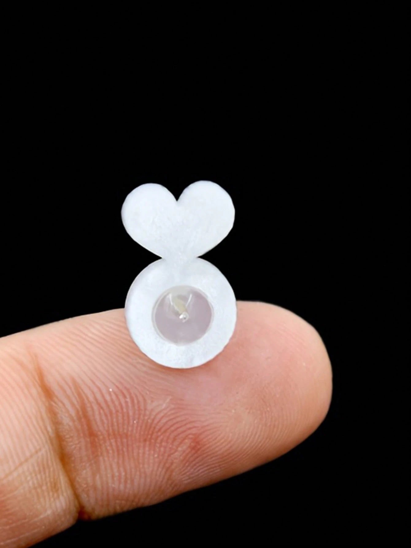 10/30/50pcs Heart-Shaped Silicone Earring Backs, Suitable For Heavy Earrings, Invisible Lift Support Pads, Prevent Earlobe Sagging, Secure Ear Studs And Dangle Earrings Lifter