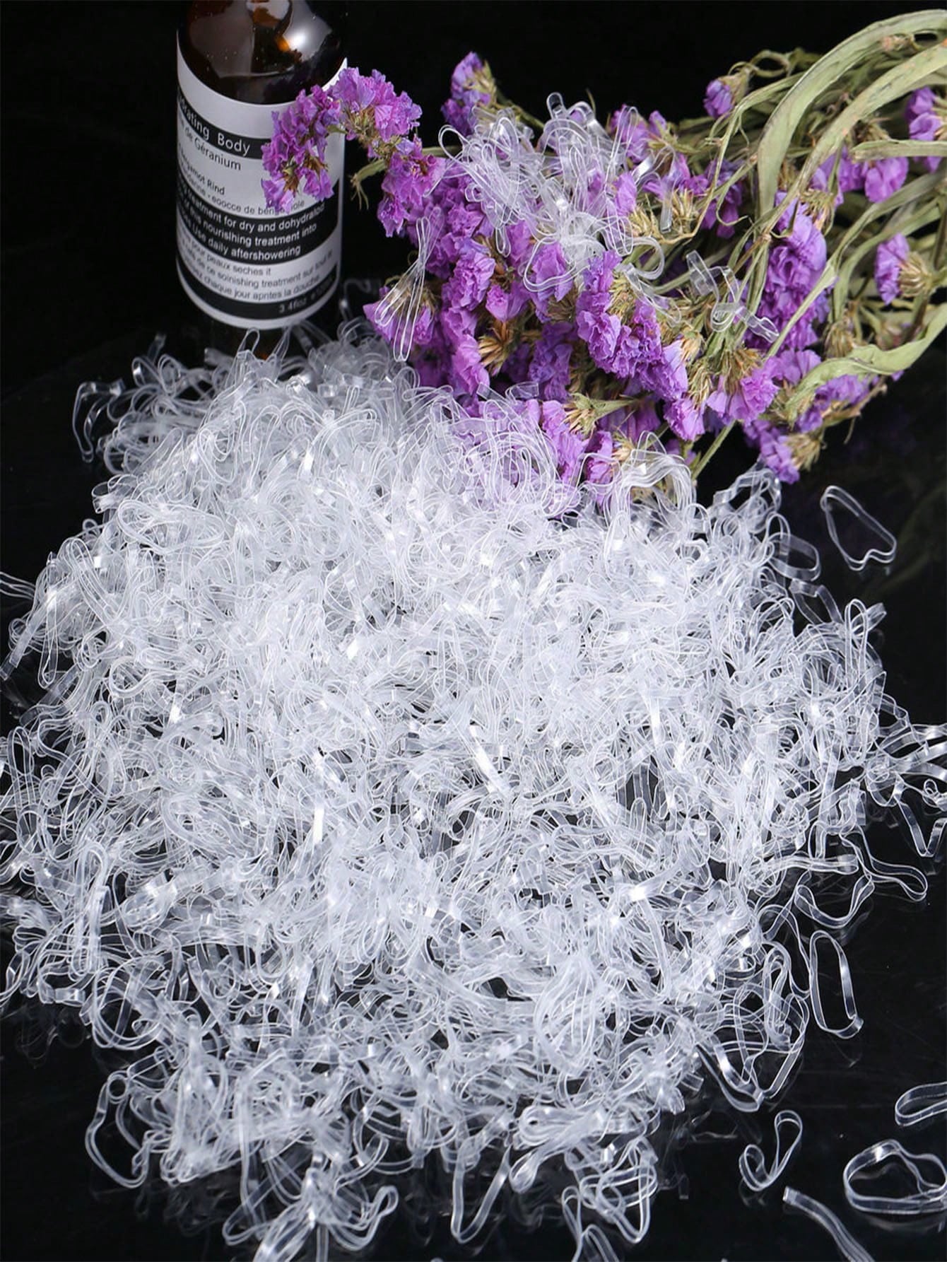 1000 Pcs Disposable No-Damage Hair Ties, Soft Elastic Hair Bands For Ponytails & Daily Use