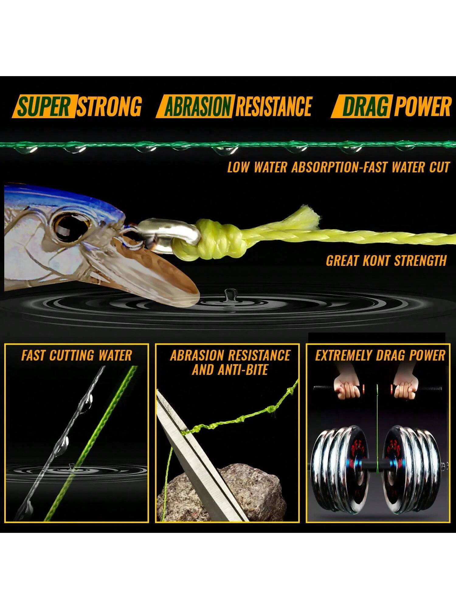 100m Braided Fishing Line, Multi-Strand Carp Fishing Line, Japanese Braided Line, Fishing Accessories, PE Line