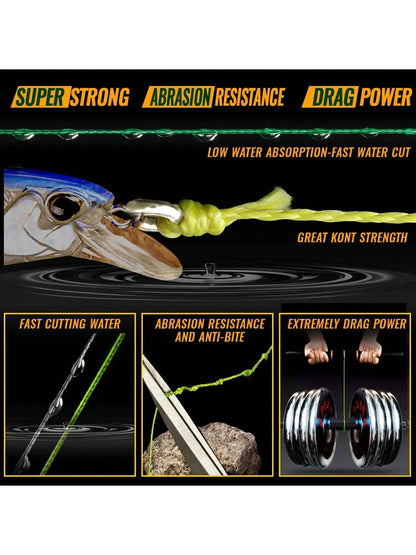 100m Braided Fishing Line, Multi-Strand Carp Fishing Line, Japanese Braided Line, Fishing Accessories, PE Line