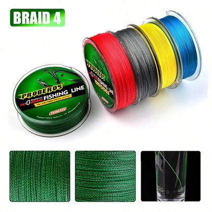 100m Braided Fishing Line, Multi-Strand Carp Fishing Line, Japanese Braided Line, Fishing Accessories, PE Line