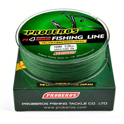 100m Braided Fishing Line, Multi-Strand Carp Fishing Line, Japanese Braided Line, Fishing Accessories, PE Line