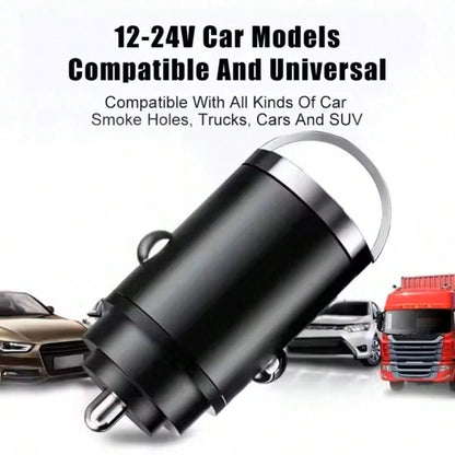100W PD USB Mini Car Charger, QC3.0 Fast Charging Car Charger, USB Type-C Adapter Compatible With IPhone