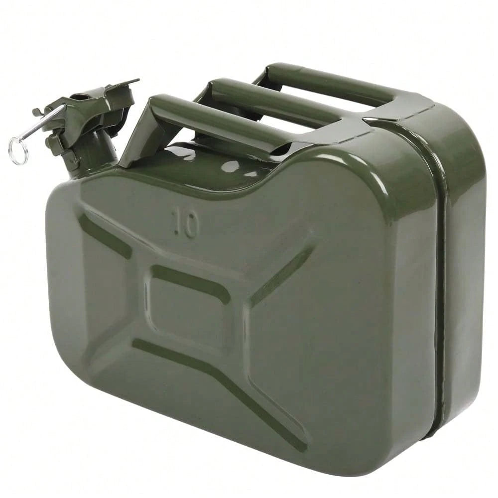 10L Iron Oil Drum (0.8mm Thickness), American Style, Green