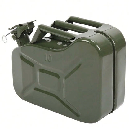 10L Iron Oil Drum (0.8mm Thickness), American Style, Green