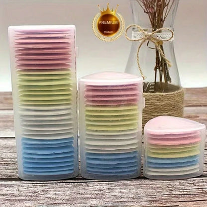 10pcs Macaron Triangle Chalk, Smooth Powder Texture, Comes With Storage Box For Easy Organization, Clear Lines For Sewing And Cutting, Essential Accessory For Fabric Crafts And Clothing Alterations, S