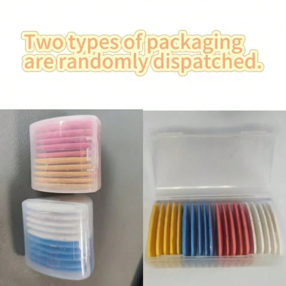 10pcs Macaron Triangle Chalk, Smooth Powder Texture, Comes With Storage Box For Easy Organization, Clear Lines For Sewing And Cutting, Essential Accessory For Fabric Crafts And Clothing Alterations, S