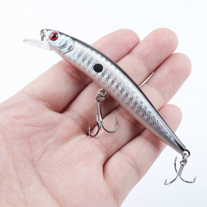 10pcs Minnow Fishing Lures Set Artificial Bait Crankbait For Bass Outdoors Fishing Tackle, 10cm/3. 94in 8g/0. 28oz
