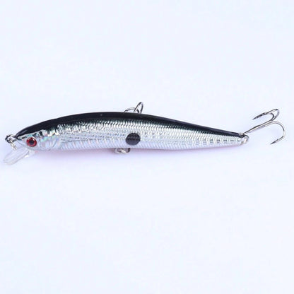 10pcs Minnow Fishing Lures Set Artificial Bait Crankbait For Bass Outdoors Fishing Tackle, 10cm/3. 94in 8g/0. 28oz