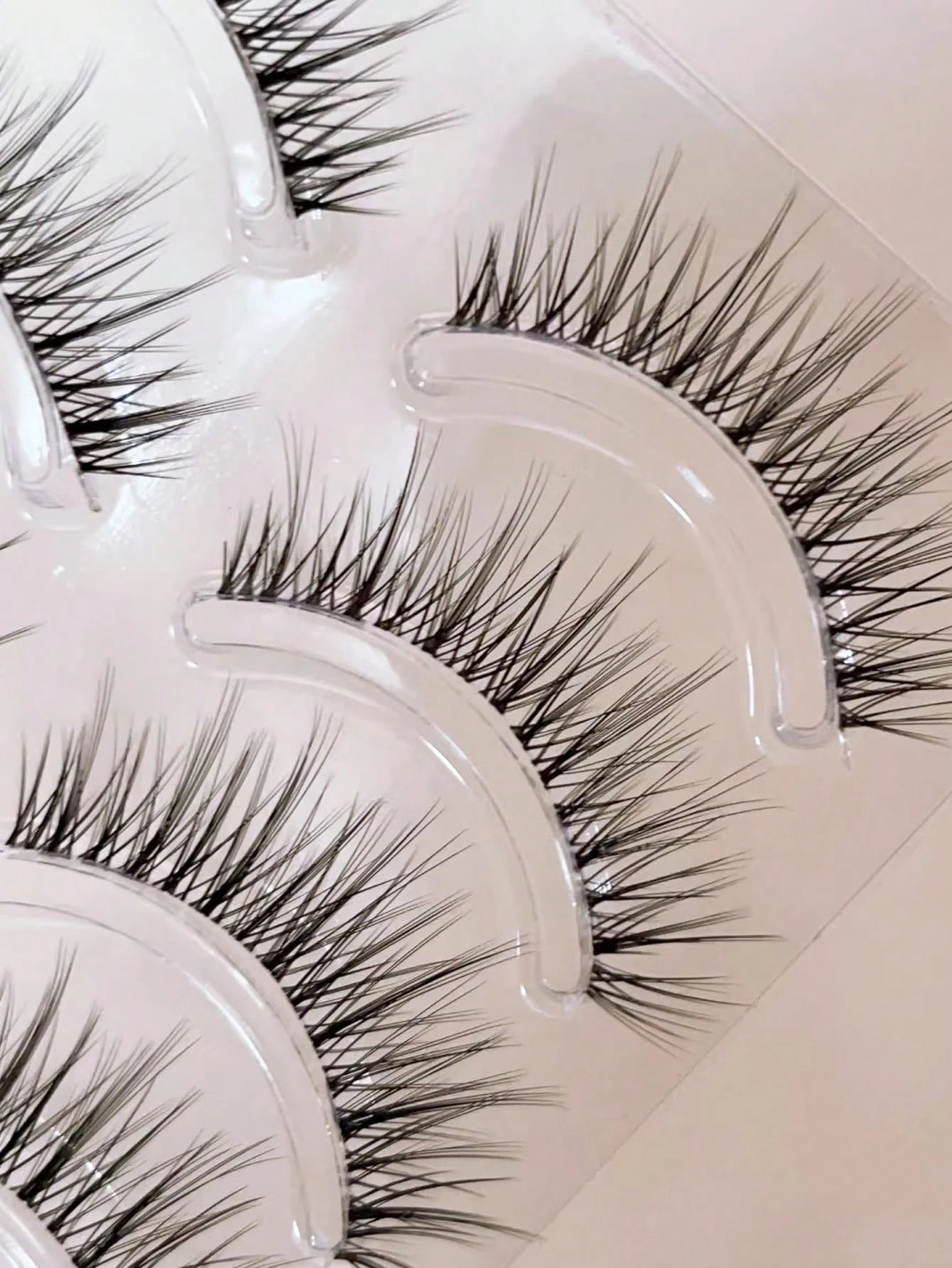 10pcs Tinted Naturalistic Mixed-Asian Curly One-Piece False Eyelashes Strip Lashes,Lashes,Eyelashes,Fake Lashes