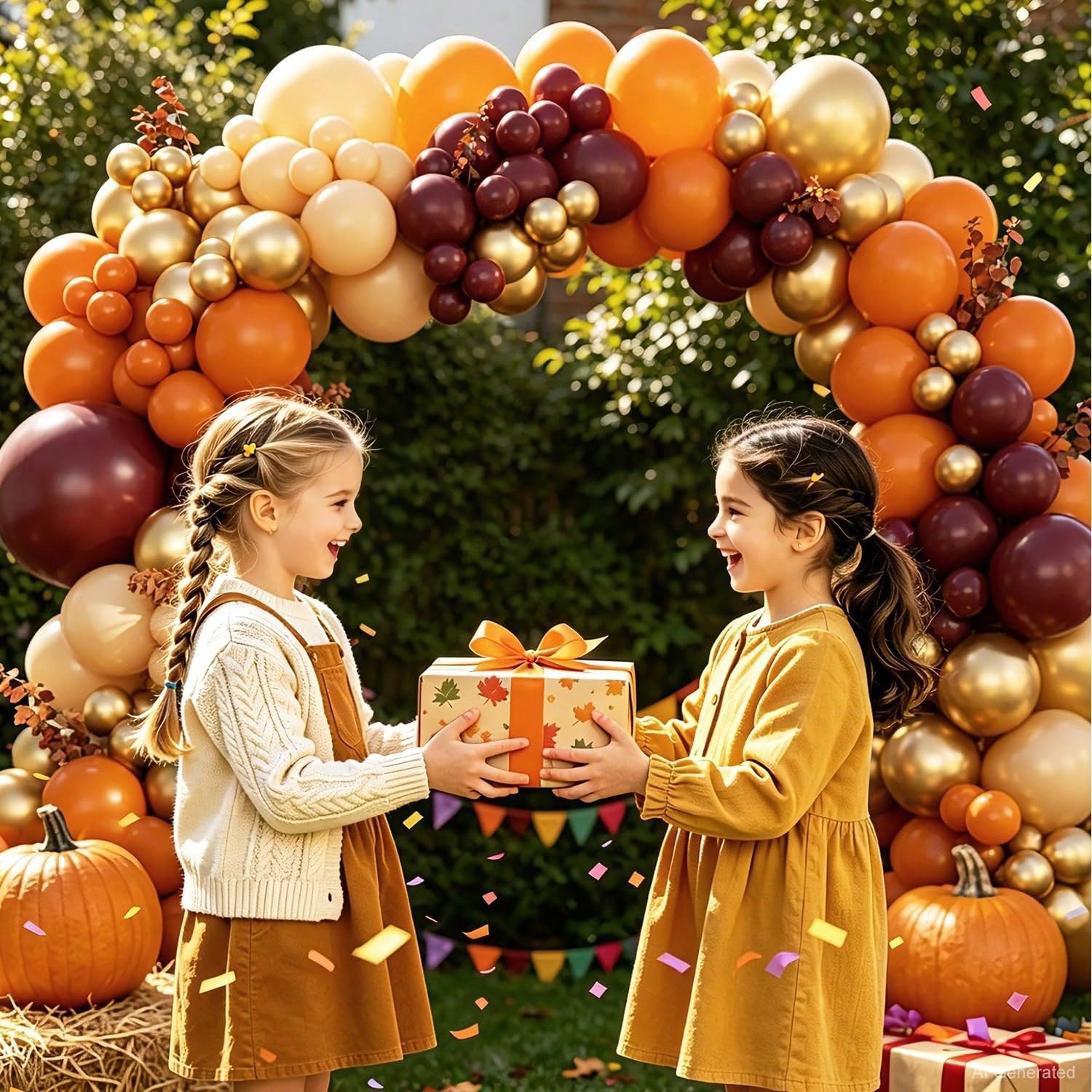 116 Pcs Wine Red Autumn Balloon Arch Set Golden Burgundy Balloons In Burnt Orange Color, Thanksgiving Baby Shower, Wedding Birthday Party Decorations