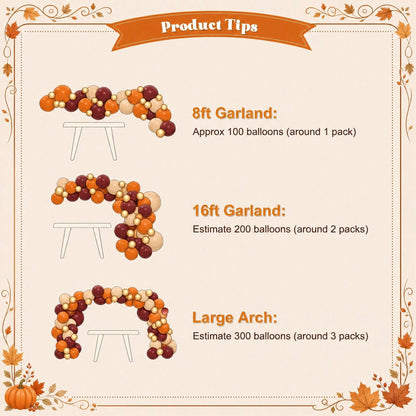 116 Pcs Wine Red Autumn Balloon Arch Set Golden Burgundy Balloons In Burnt Orange Color, Thanksgiving Baby Shower, Wedding Birthday Party Decorations