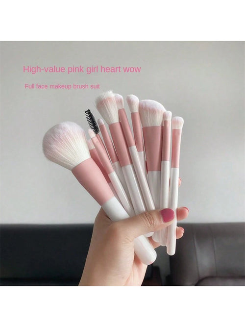 12-Piece Professional Makeup Brush Set, Portable Travel Set With Blush Brush, Whitewash, Eyeshadow Brush And Eyelash Comb- Nylon Bristles, ABS Handle Perfect For Beginners And Beauty Enthusiasts For