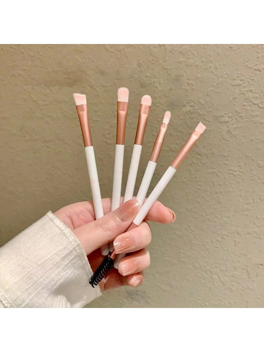 12-Piece Professional Makeup Brush Set, Portable Travel Set With Blush Brush, Whitewash, Eyeshadow Brush And Eyelash Comb- Nylon Bristles, ABS Handle Perfect For Beginners And Beauty Enthusiasts For