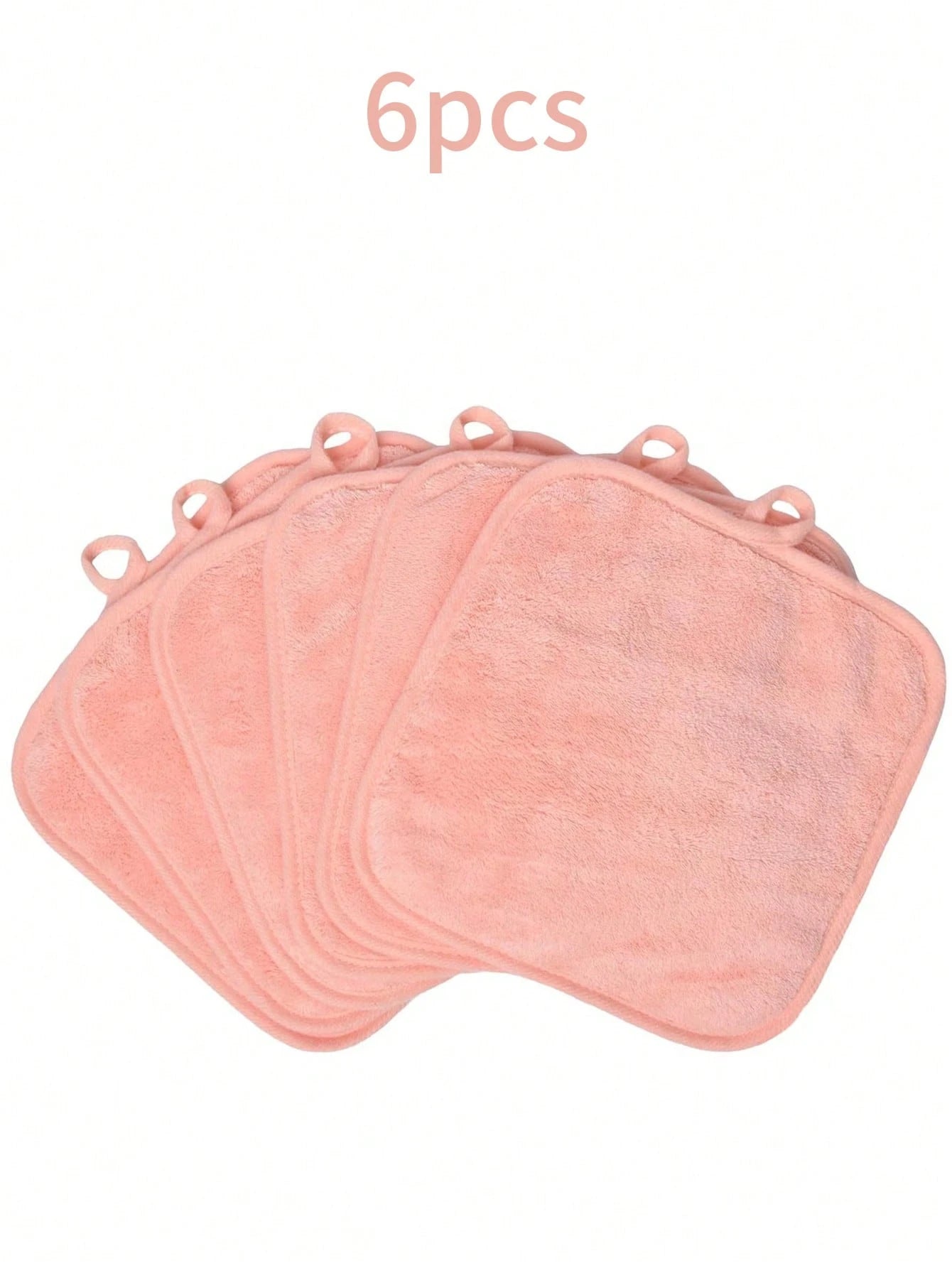 12pcs Makeup Remover Pads, Edged Design, Reusable, Soft & Moisturizing Makeup Cleansing Cloths, 6/1pc Set, Handkerchief, Makeup Remover Towel