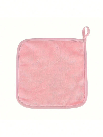12pcs Makeup Remover Pads, Edged Design, Reusable, Soft & Moisturizing Makeup Cleansing Cloths, 6/1pc Set, Handkerchief, Makeup Remover Towel