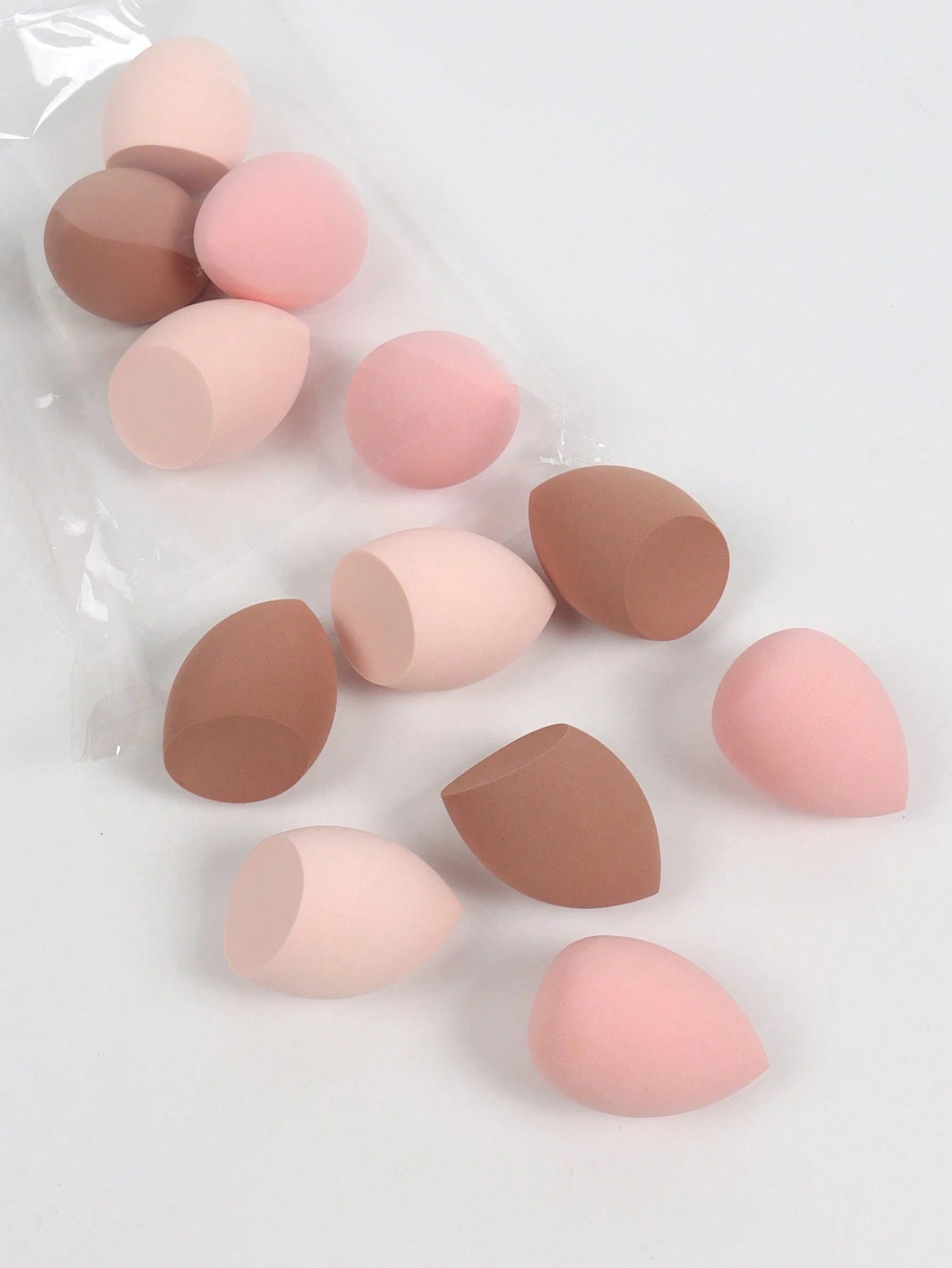 12pcs Medium-Sized Beauty Sponges, Makeup Blender For Blending Liquid, Cream, And Powder, Multi-Colored Latex-Free Wet And Dry Foundation Cosmetic Sponge, Suitable For All Skin Types,Makeup,Cheap,Room