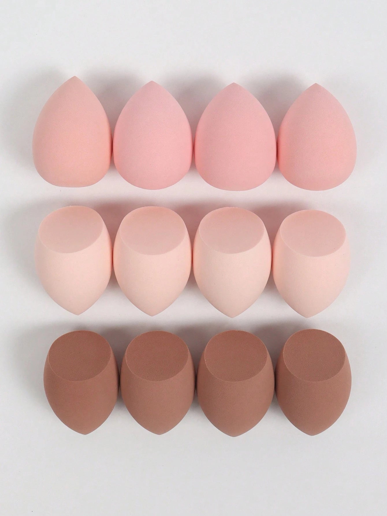 12pcs Medium-Sized Beauty Sponges, Makeup Blender For Blending Liquid, Cream, And Powder, Multi-Colored Latex-Free Wet And Dry Foundation Cosmetic Sponge, Suitable For All Skin Types,Makeup,Cheap,Room