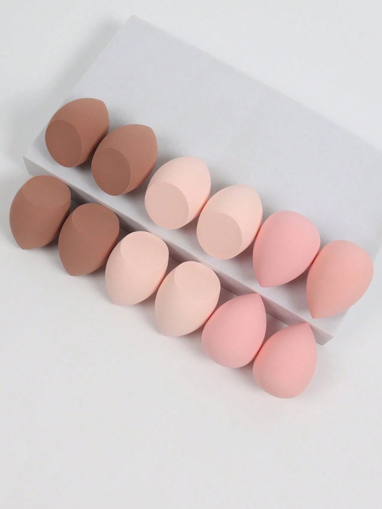 12pcs Medium-Sized Beauty Sponges, Makeup Blender For Blending Liquid, Cream, And Powder, Multi-Colored Latex-Free Wet And Dry Foundation Cosmetic Sponge, Suitable For All Skin Types,Makeup,Cheap,Room