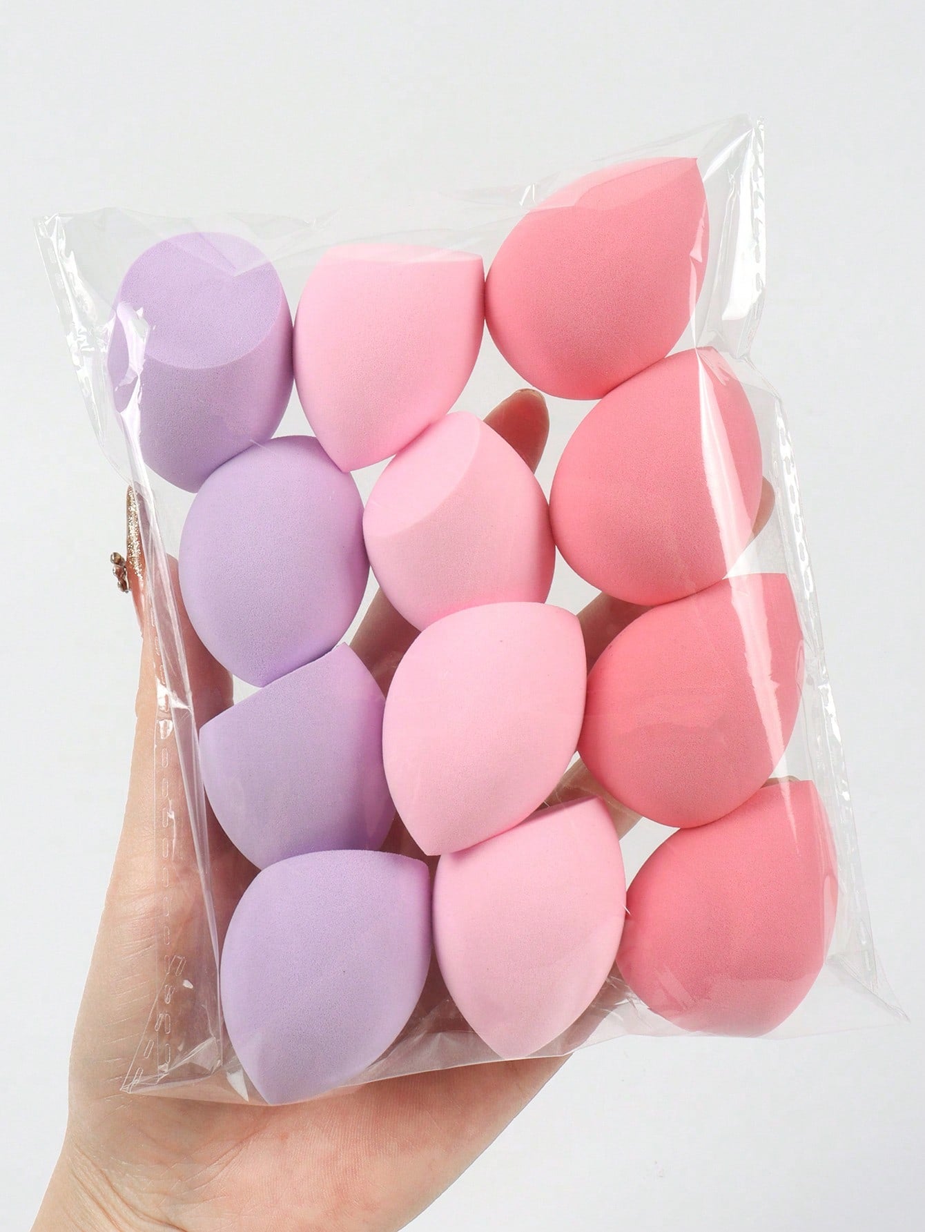 12pcs Medium-Sized Beauty Sponges, Makeup Blender For Blending Liquid, Cream, And Powder, Multi-Colored Latex-Free Wet And Dry Foundation Cosmetic Sponge, Suitable For All Skin Types,Makeup,Cheap,Room