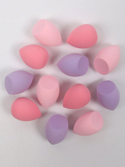 12pcs Medium-Sized Beauty Sponges, Makeup Blender For Blending Liquid, Cream, And Powder, Multi-Colored Latex-Free Wet And Dry Foundation Cosmetic Sponge, Suitable For All Skin Types,Makeup,Cheap,Room