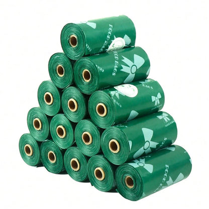 15/60/120pcs Thickened Pet Waste Bags, Pet Cleaning, Leak-Proof PE Trash Bags, Unique Pattern, Beautiful Colors For Dogs And Cats, Multi-Purpose Cleaning Bags, Holiday Gift And Christmas Surprise
