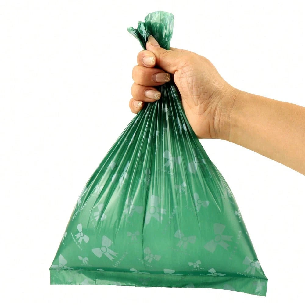 15/60/120pcs Thickened Pet Waste Bags, Pet Cleaning, Leak-Proof PE Trash Bags, Unique Pattern, Beautiful Colors For Dogs And Cats, Multi-Purpose Cleaning Bags, Holiday Gift And Christmas Surprise