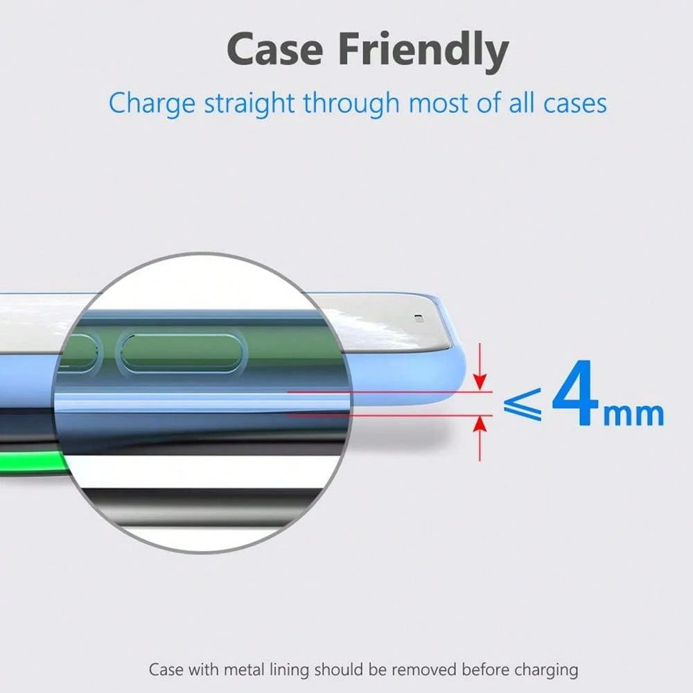 15W Max Wireless Charger, Fast Wireless Charging Pad Compatible With IPhone 16/15/14/13/12/SE/11/11 Pro/XS Max/XR/X/8 And Galaxy S23/S22/Note
