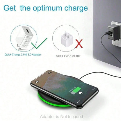 15W Max Wireless Charger, Fast Wireless Charging Pad Compatible With IPhone 16/15/14/13/12/SE/11/11 Pro/XS Max/XR/X/8 And Galaxy S23/S22/Note