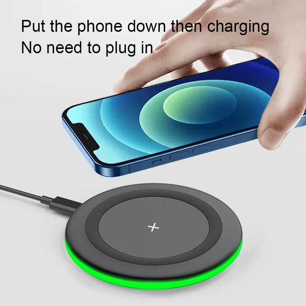 15W Max Wireless Charger, Fast Wireless Charging Pad Compatible With IPhone 16/15/14/13/12/SE/11/11 Pro/XS Max/XR/X/8 And Galaxy S23/S22/Note