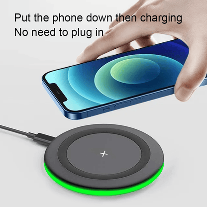 15W Max Wireless Charger, Fast Wireless Charging Pad Compatible With IPhone 16/15/14/13/12/SE/11/11 Pro/XS Max/XR/X/8 And Galaxy S23/S22/Note