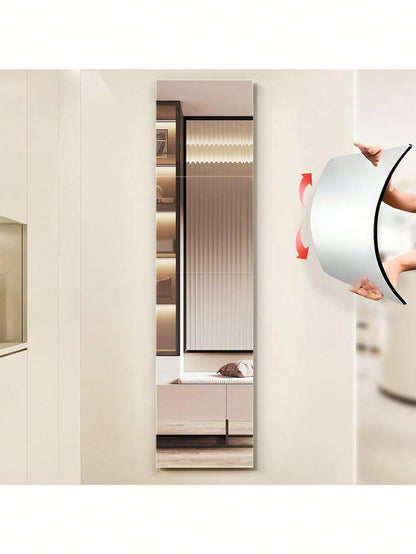 16pcs Acrylic Mirror Stickers (Non-Glass), Frameless Design, Suitable For Bedroom. Size: 20 X 20cm. Applicable For Home Gym, Home Decor And Bathroom Vanity Decor. Removable Mirror Wall Stickers, Suita