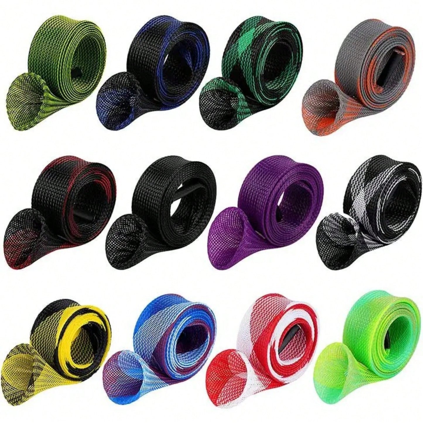 170cm 35mm/67in 1.4in Fishing Rod Sleeve, Reusable Woven Mesh Telescopic Fishing Rod Protective Cover, Fishing Tool Accessory