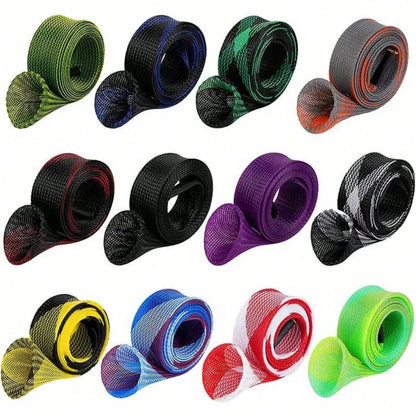 170cm 35mm/67in 1.4in Fishing Rod Sleeve, Reusable Woven Mesh Telescopic Fishing Rod Protective Cover, Fishing Tool Accessory