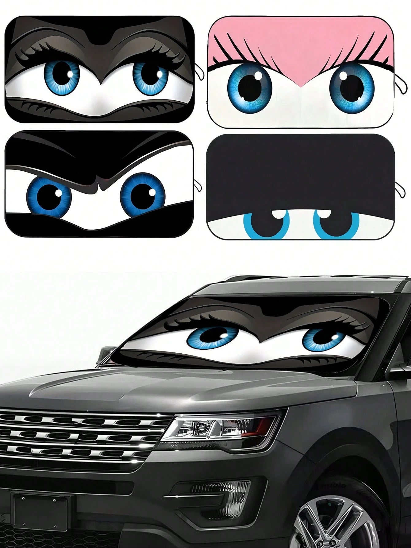 190T Foldable Car Windshield Sun Shade, Keeps Vehicle Cool
