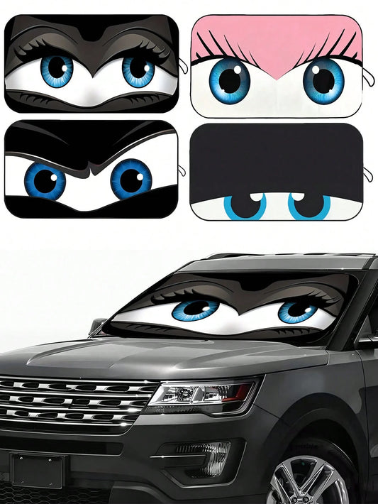 190T Foldable Car Windshield Sun Shade, Keeps Vehicle Cool