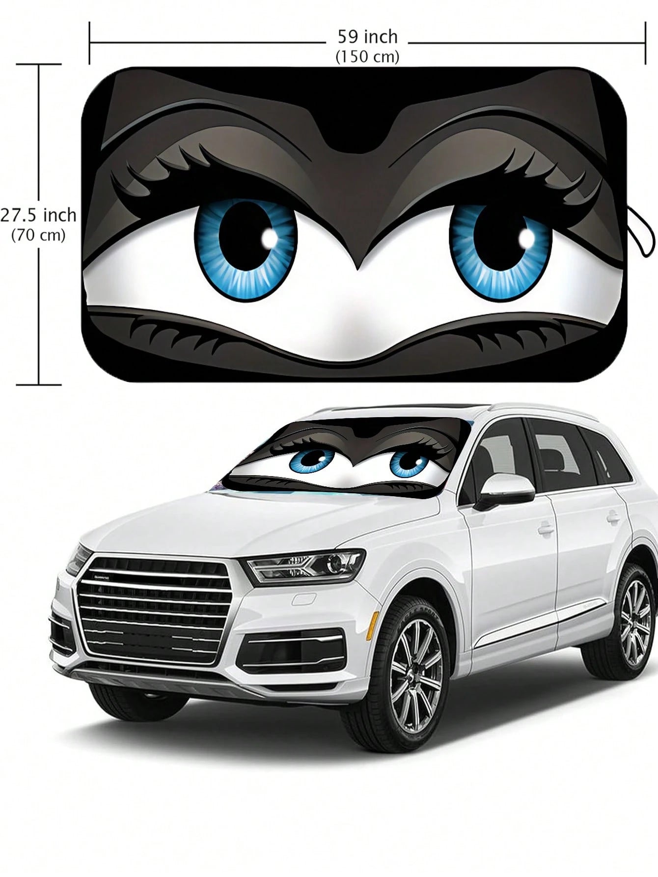190T Foldable Car Windshield Sun Shade, Keeps Vehicle Cool
