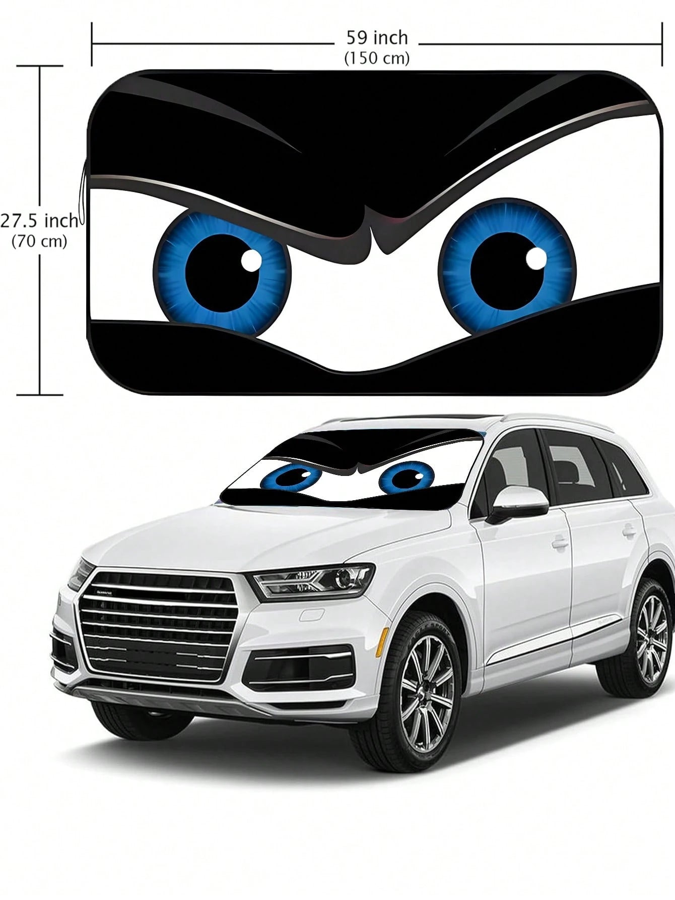 190T Foldable Car Windshield Sun Shade, Keeps Vehicle Cool