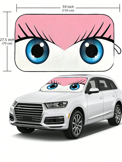 190T Foldable Car Windshield Sun Shade, Keeps Vehicle Cool