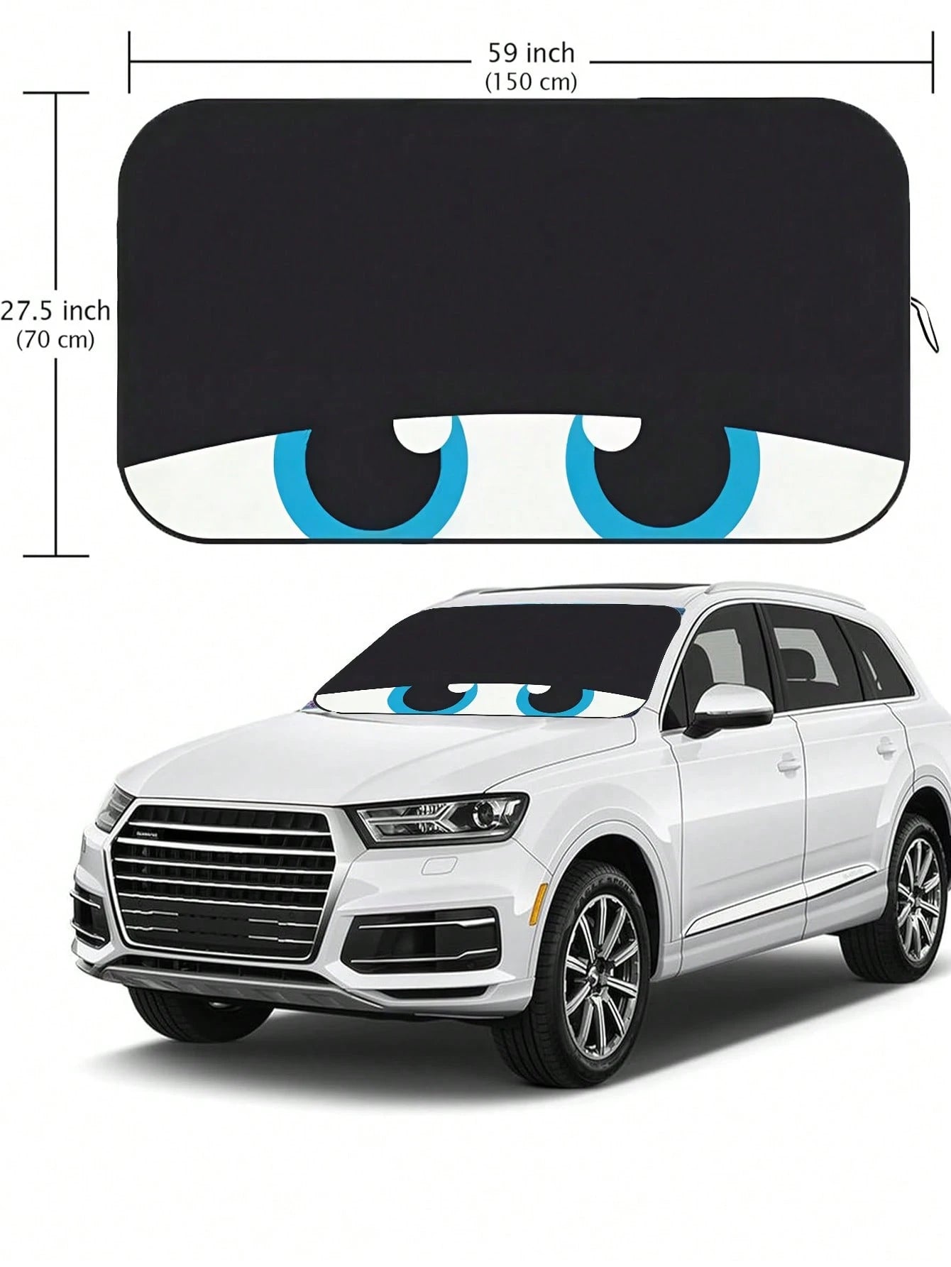 190T Foldable Car Windshield Sun Shade, Keeps Vehicle Cool