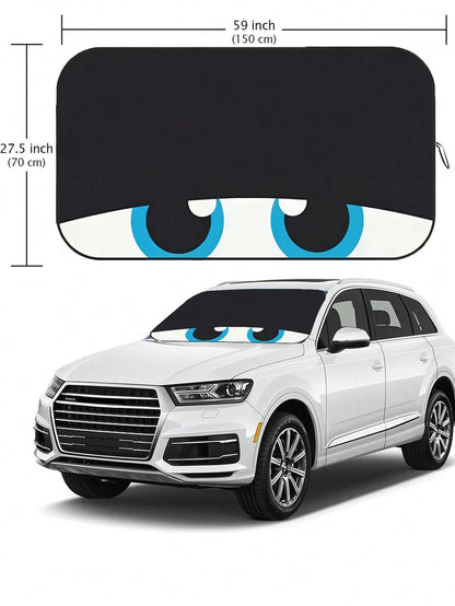190T Foldable Car Windshield Sun Shade, Keeps Vehicle Cool