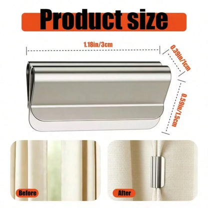 1Pair/3/5/7/9/12Pairs Curtain Magnetic Clips, Magnetic Curtain Clamps, Used To Prevent Light Leakage And Keep Curtains Closed, Suitable For Home Bedroom Office Curtains And Drapes, Double Magnetic