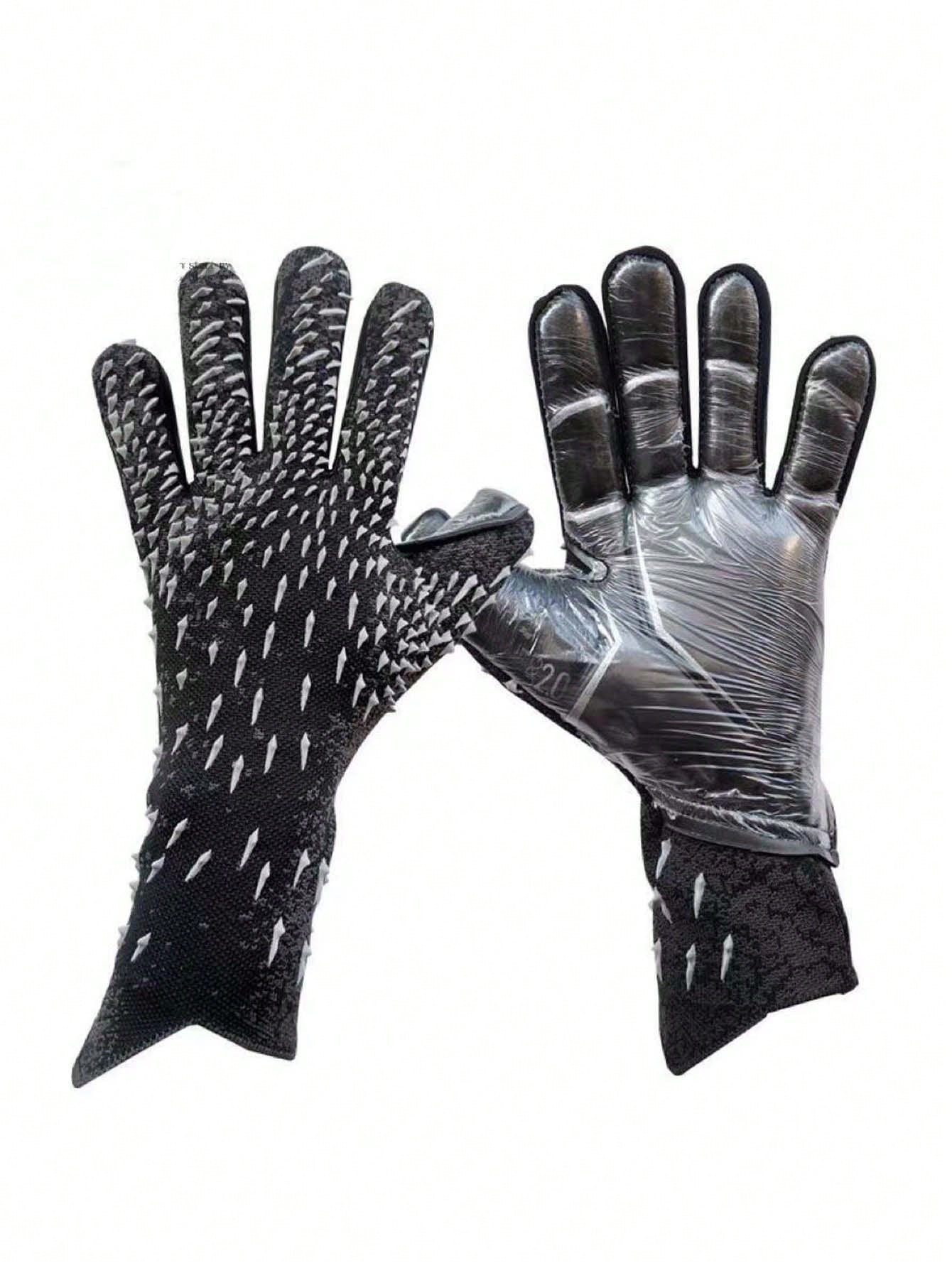 1pair Soccer Goalkeeper Gloves Adult Goalie Finger Protector Anti-Skid Training Wear-Resistant Equipment Football Gloves