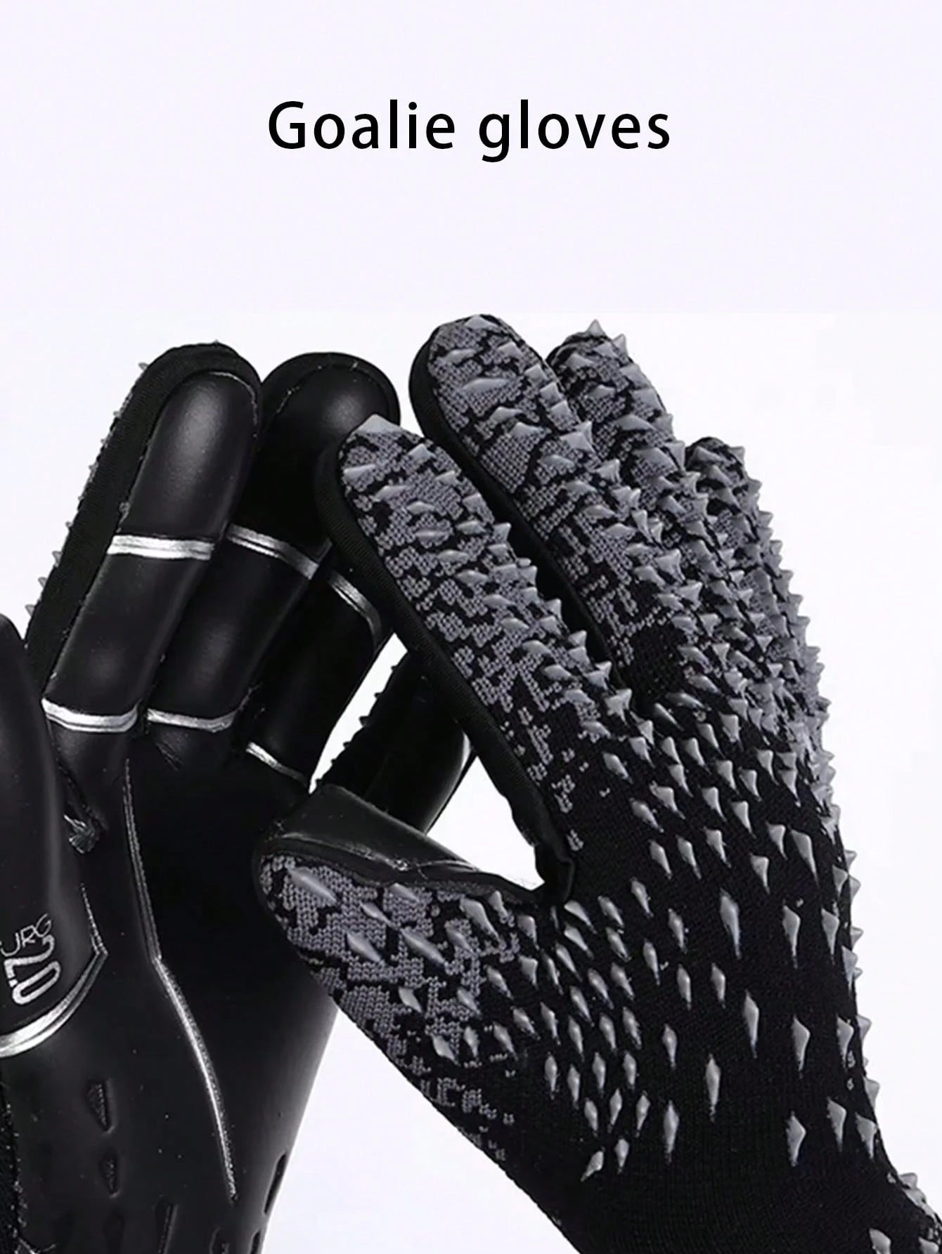 1pair Soccer Goalkeeper Gloves Adult Goalie Finger Protector Anti-Skid Training Wear-Resistant Equipment Football Gloves