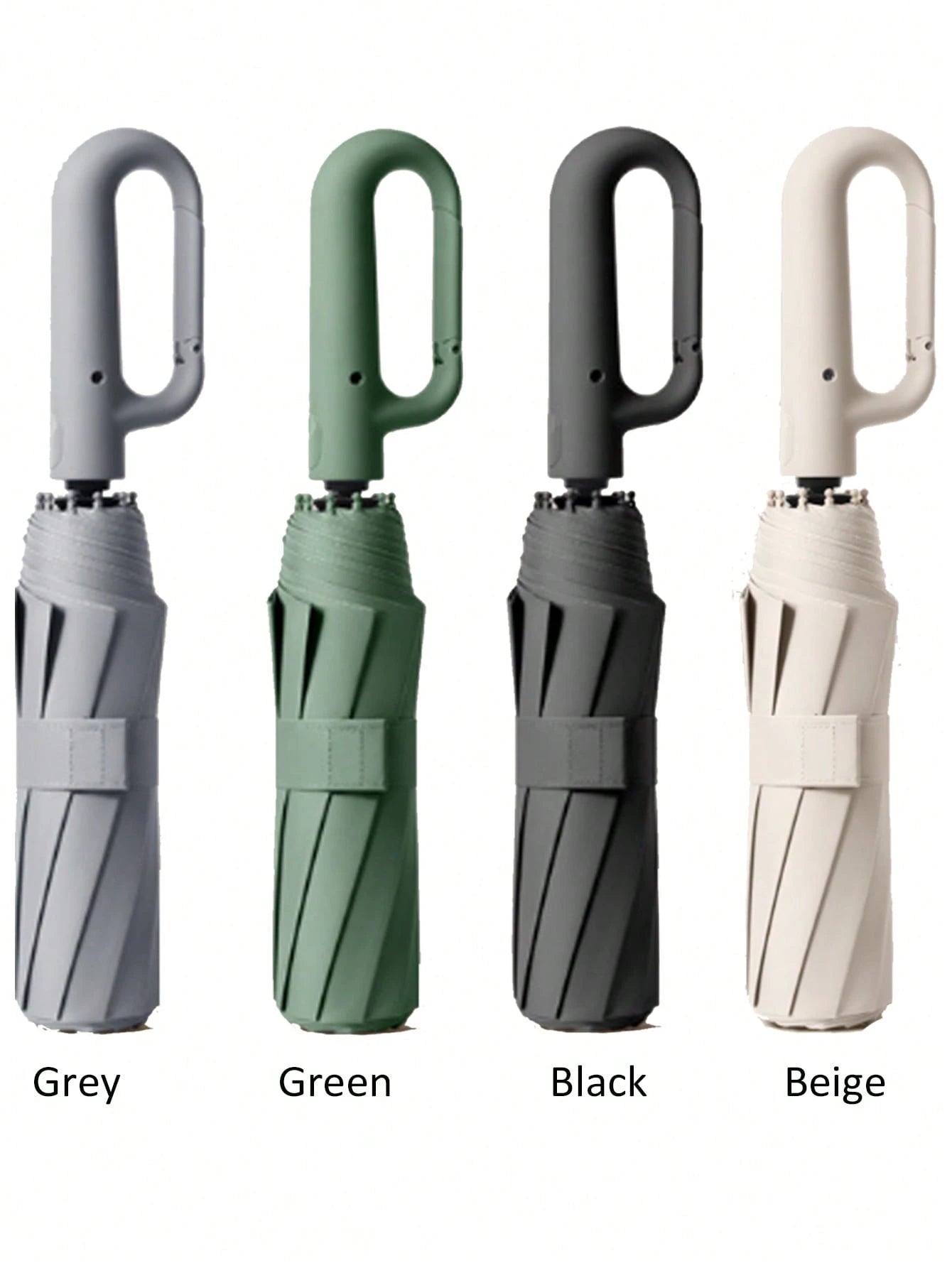 1pc 10-Rib Automatic Open/Close Large Reinforced Sun Protection Umbrella (Size, Weight, Ribs, Rib Color Random)